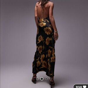 Topshop backless halter maxi dress!